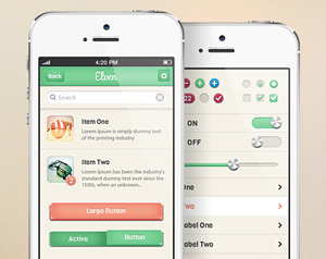 Elven iPhone App UI Kit