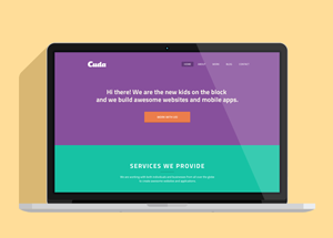 Cuda Single Page Portfolio Template