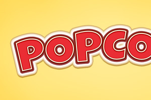 Popcorn Text Effect