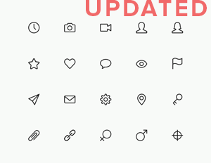 Simple Line Icons Set Vol.1