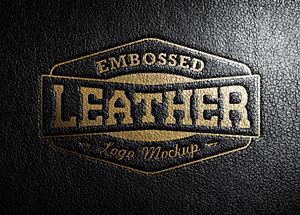 Leather Stamping Logo MockUp