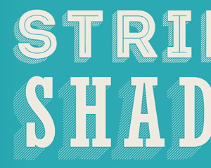 Stripes Shadow Text Effect