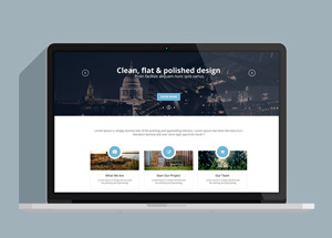 Corporate Web Design Template PSD