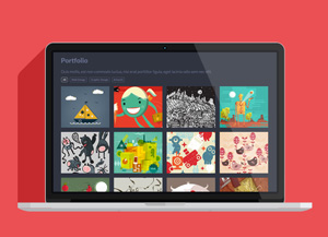 Flat Single Page Website