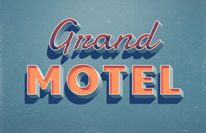 Grand Motel Text Effect