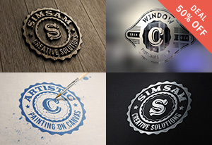55 Photorealistic Logo MockUps
