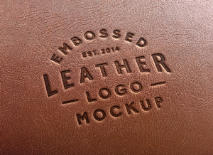 Leather Stamping Logo MockUp #2