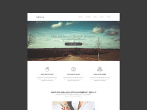 Minima: PSD Website Template