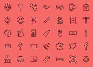 Free Vector Line Icons Set