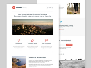 MyJourney: PSD/HTML Template