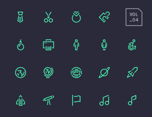 Stroke Gap Icons Set Vol.4