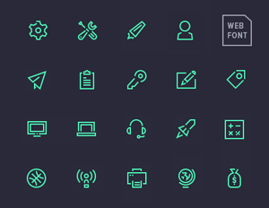 Stroke Gap Icons – Webfont