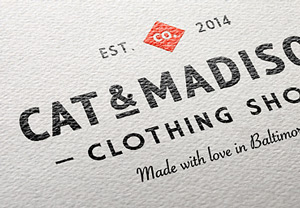 Natural Paper Printed Logo MockUp