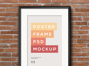 Poster Frame PSD MockUp #2