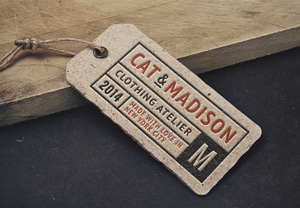 Vintage Label Tag MockUp