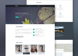 Modest – PSD Landing Page