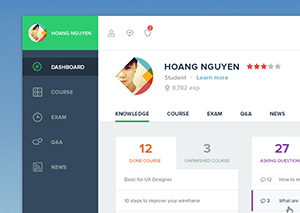 Course Dashboard UI