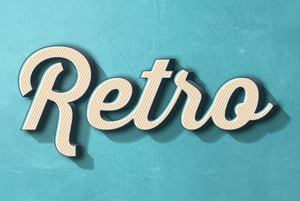 Retro Text Effect #2