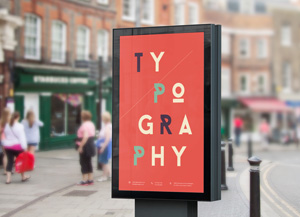 Street Billboard PSD MockUp