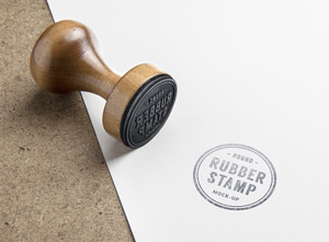 Rubber Stamp PSD MockUp