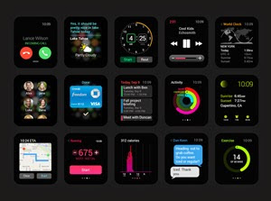 Apple Watch GUI PSD