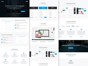 LandX PSD Template