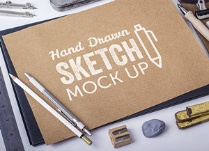 Hand Drawn Sketch MockUps
