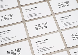 Perspective Business Cards MockUp