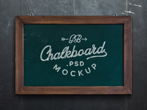 Chalkboard MockUp PSD