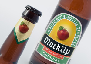 Beer Bottle PSD MockUp