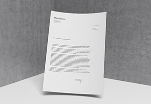 Letterhead MockUp PSD