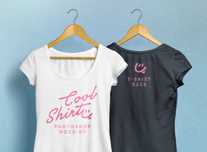 Woman T-Shirt MockUp PSD