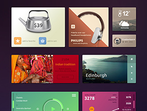 Colorful Tiles UI Kit