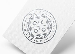 Metallic Foil Logo MockUp