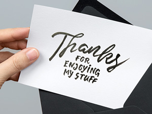 Greeting Card PSD MockUp