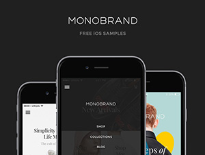 Monobrand iOS UI Kit – Free Sample