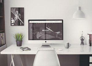 iMac Retina 5k Office MockUp