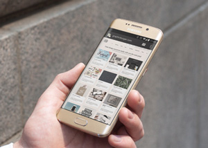 City Street Android MockUp PSD