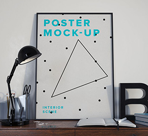 Poster MockUp PSD – Interior Scene