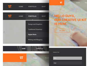 UTKIT – Psd UI Kit