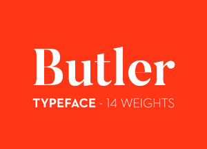 Butler Free Typeface