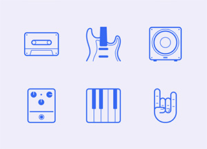 In The Studio: 24 Free Icons