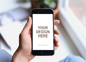 5x iPhone 6 In Hand MockUps