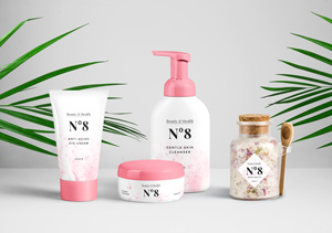 Cosmetics Packaging PSD MockUp