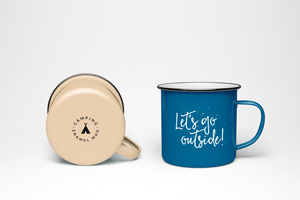 Enamel Mug PSD MockUp