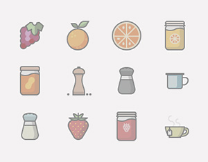 Food & Drinks Icon Set