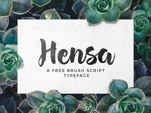 Hensa – Free Brush Script Font