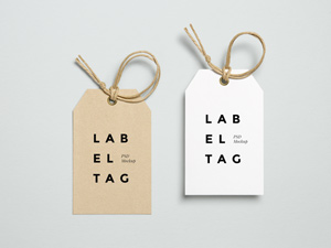 Label Tag PSD MockUp #2