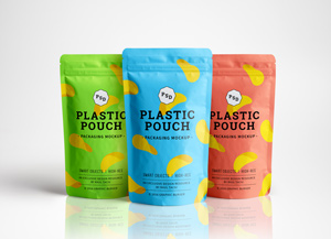 Plastic Pouch Packaging MockUp
