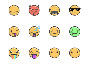 Emoticons Free Vector Pack